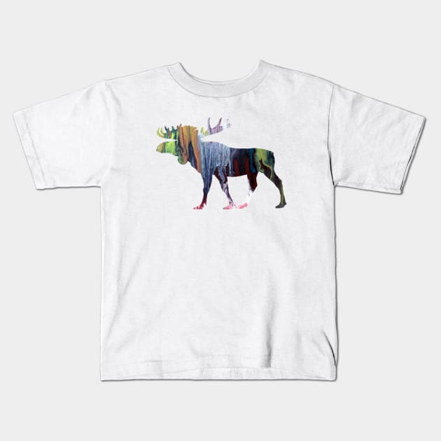 Moose Kids T-Shirt by BittenByErmines